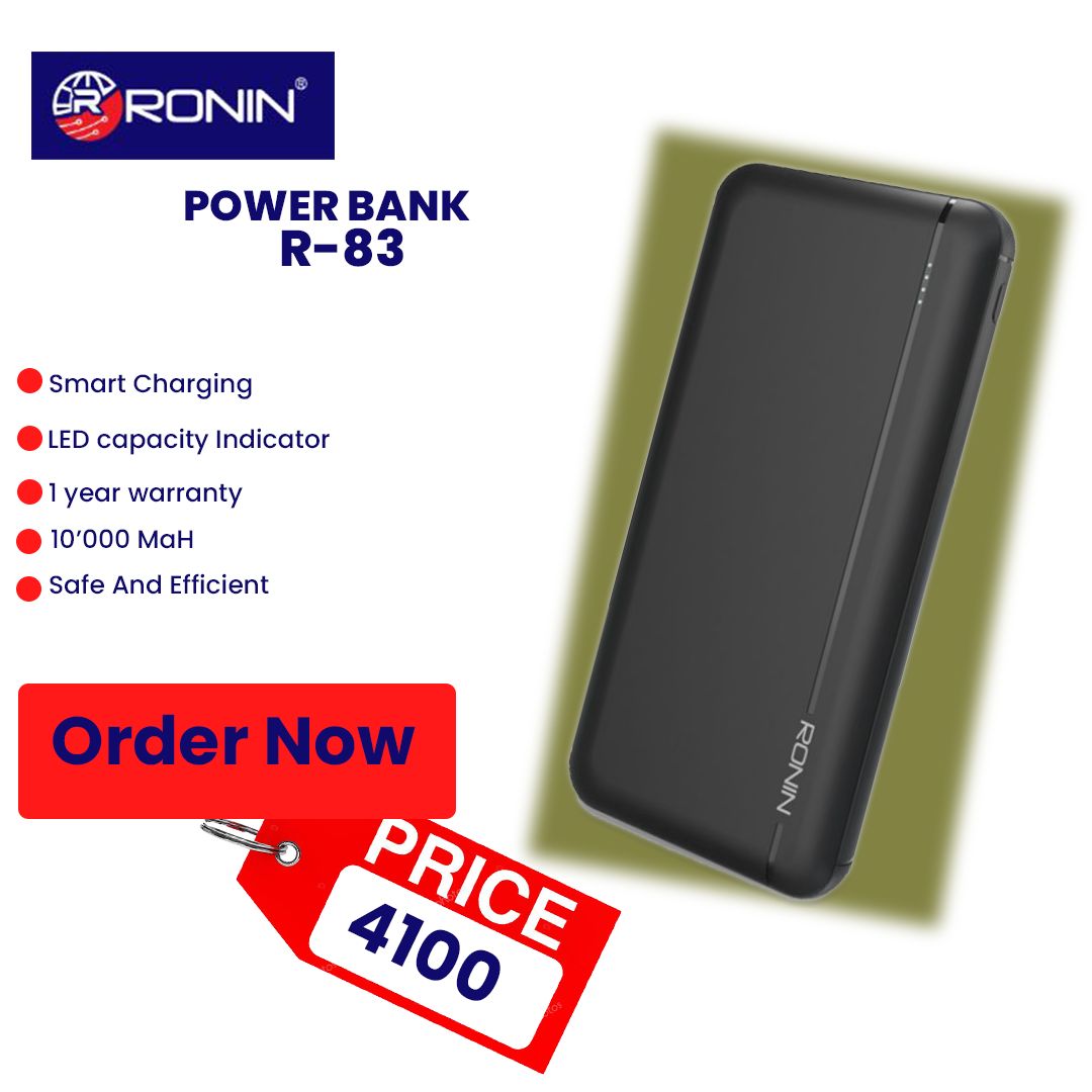 Ronin R-83 10000 MAh Power Bank Price in Pakistan